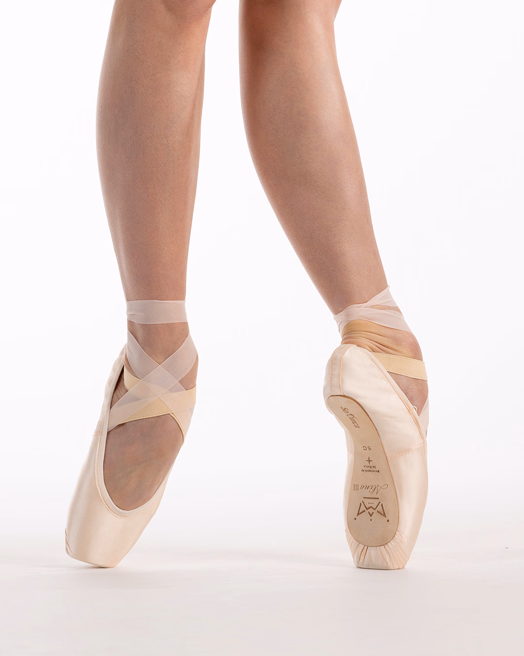 ALINA III P93 - Zapatilla de Punta con Escote V para Dedos Cortos