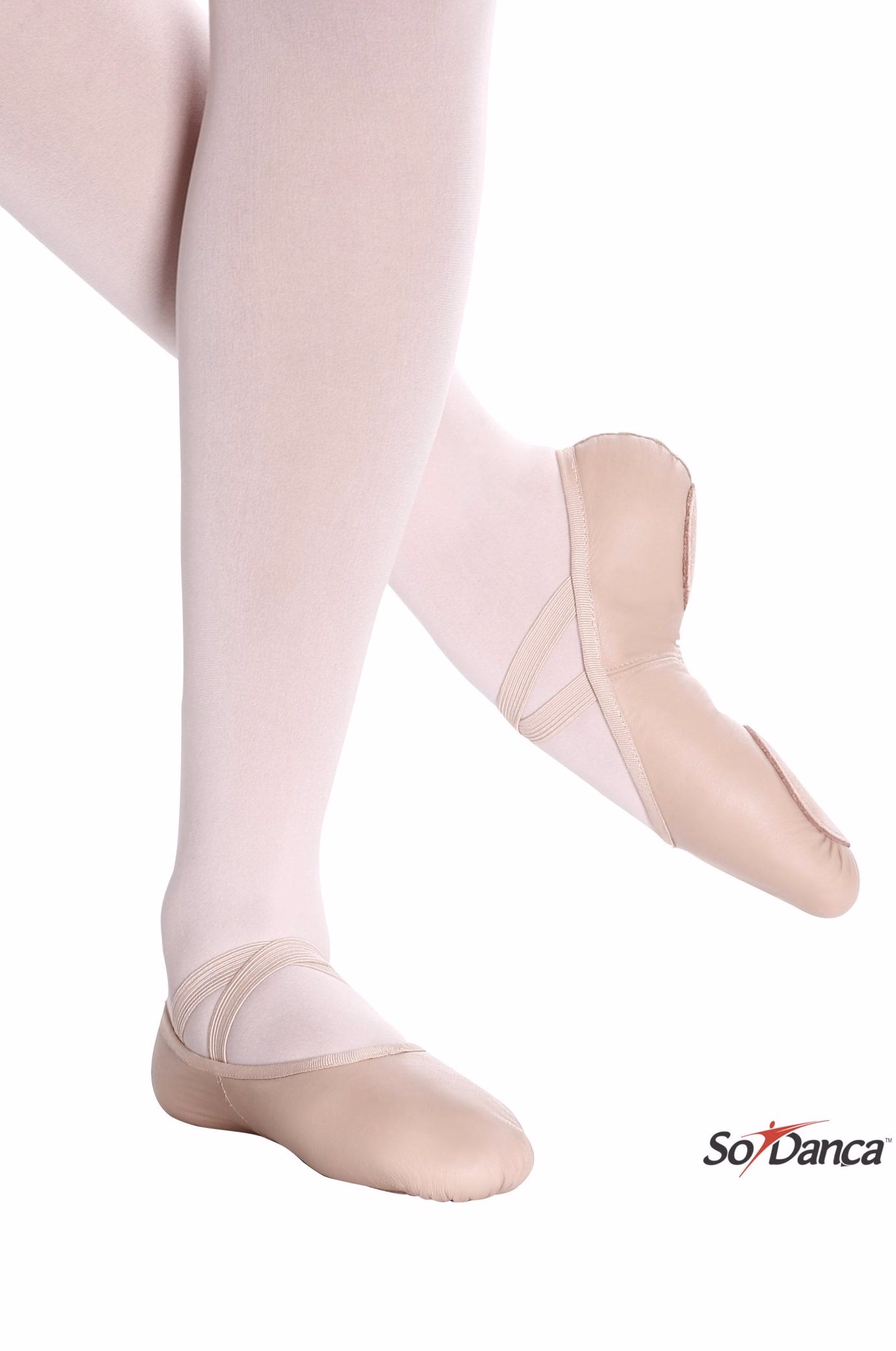 Zapatilla Media Punta Adulto e Infantil - Cuero - BAE17
