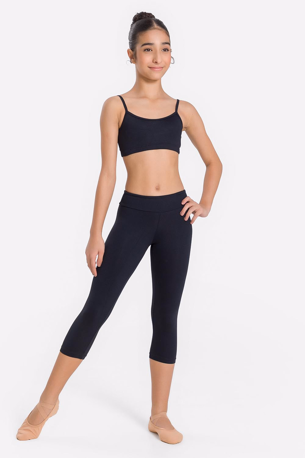 Pantalones Leggings a Media Pierna Femeninos Infantiles - SL154
